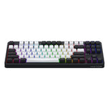 Hator rockfall 3 tkl wireless rgb mechanisch gaming toetsenbord (zwart, us lay-out (qwerty), 80% (tkl), rgb, pbt keycaps, hotswap, 2.4 ghz bluetooth usb-c)