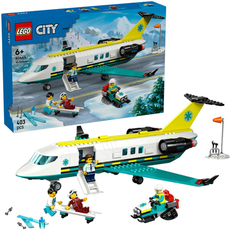 Lego® City Ambulanzflugzeug, Spielzeugflugzeug – 60465