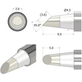 Ifixit Fixhub-Lötspitze, konisch abgeschrägt, 2,6 mm Lötkolben (Silber)