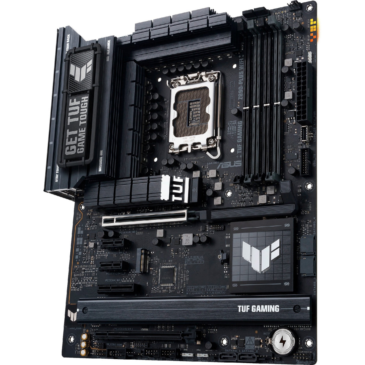 Asus Tuf Gaming Z890-Plus WiFi Socket 1851 Motherboard (RAID, 2,5 GB-LAN, WiFi 7, BT, Sound, ATX)
