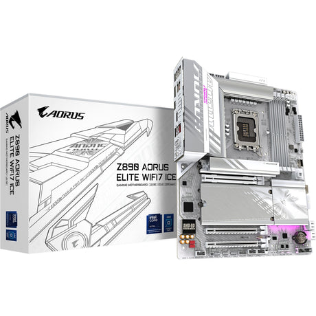 Gigabyte Z890 A Elite WF7 Ice, ATX, LGA1851, Intel® Core™ Ultra, 4x DDR5, 2,5 GBE, Wi-Fi 7, USB4