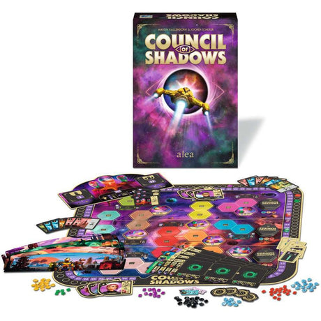 Ravensburger Council of Shadows Brettspiel (englisch, 1 - 4 Spieler, 60 - 90 Minuten, ab 14 Jahren)