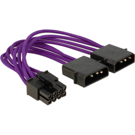 Delock Stromkabel 8 Pin EPS > 2 x 4 Pin Adapter (lila)