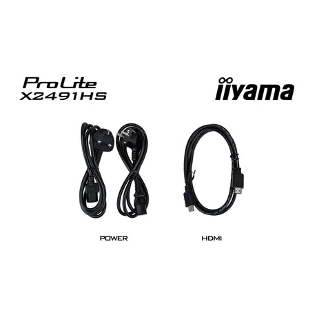 Iiyama Prolite X2491HS-B1 23,8-Monitor (Schwarz, 120 Hz, HDMI, Display-Port, Audio)