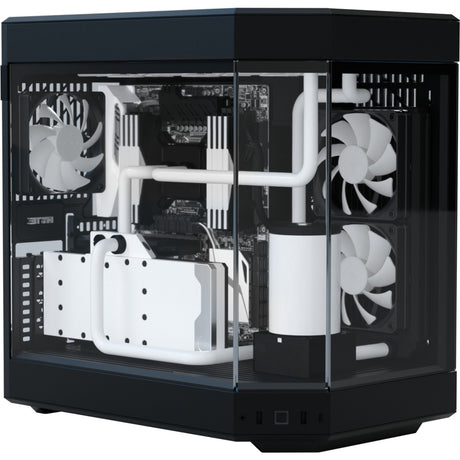 Hyte y60 Midi-Tower-Gehäuse (schwarz | 3x USB-A | gehärtetes Glas)