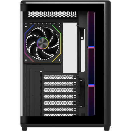 Cooler Master Elite 600 ARGB Midi Tower Gehäuse (schwarz | 2x USB-A | 1x USB-C | RGB | gehärtetes Glas)