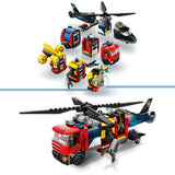 Lego City 60462 Helikopter, Feuerwehrauto und U-Boot-Remix