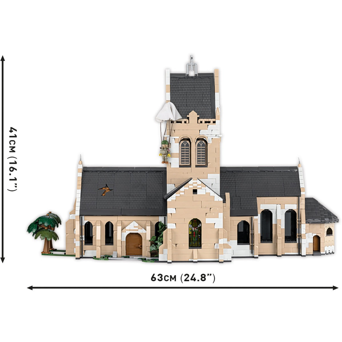 Cobi church sainte-mere-eglise constructiespeelgoed
