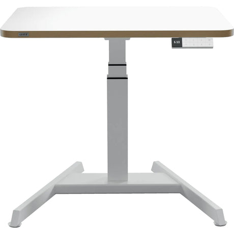 Leitz Ergo Sitz-Steh-Schreibtisch elektrisch – höhenverstellbar – kleiner Schreibtisch – mit Memory-Funktion – 80 x 60 cm – weiß