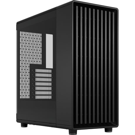 Fractal Design North – Momentum Edition Midi-Tower-Gehäuse (schwarze Holzfarbe | 2x USB-A | 1x USB-C | gehärtetes Glas)