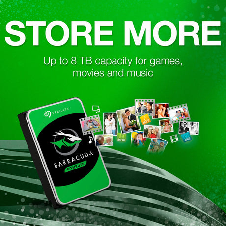 Seagate barracuda 4 tb harde schijf (st4000dm004, sata 600)