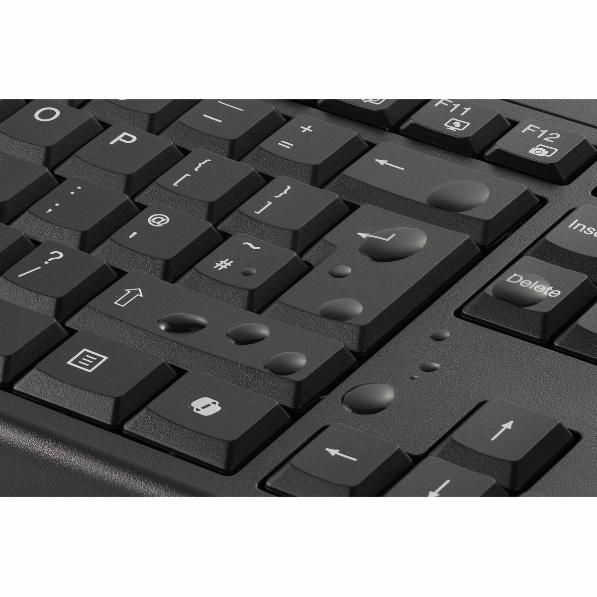 Kensington km270 eq wiederaufladbares Desktop-Set – kabelloses Desktop-Set (schwarz, US-Layout (QWERTY), Membran, 100 %, Bluetooth, 2,4 GHz)