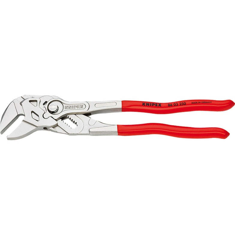 Knipex 86 03 250 Zangenschlüssel - 250 mm - verchromt - Schlüsselweite bis 52 mm 2 Zoll - kunststoffbeschichtet