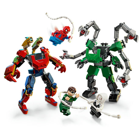 Lego Marvel Mecha Duel: Spider-Man vs. Doc Ock Superhelden – Bausatz für Kinder – 76338