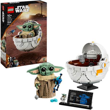 Lego Star Wars: The Mandalorian™ Grogu™ mit schwebendem Kinderwagen 75403