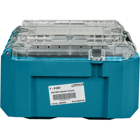 Makita Maktrak Organizer Compact P-91067 Werkzeugkasten (Blau Schwarz)