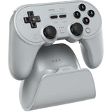 8bitdo pro 3 Bluetooth-Gamepad (grau schwarz, Switch 1 2, PC, Android, 2,4 GHz Bluetooth USB)