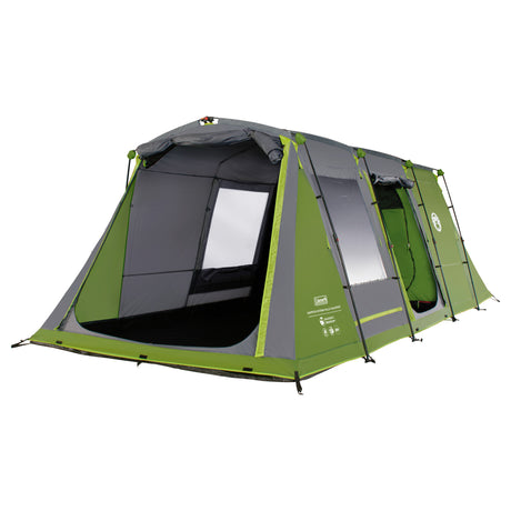 Coleman Fastpitch Victoria Falls 4 Verdunkelungszelt – 4-Personen-Zelt – schneller Aufbau dank Fastpitch – Blackout-Schlafzimmer-Technologie – grün