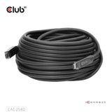 Club 3D USB-C-Kabel mit vollem Funktionsumfang, 15 m (schwarz, 8k60hz 10gbps 60w)