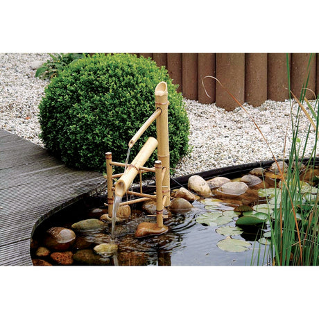 Ubbink acquaarte – Wasserspiel aus Bambus-Wasserbecher (braun)