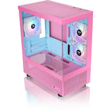 Thermaltake view 170 tg argb mini tower behuizing (roze | 2x usb-a | rgb | tempered glass)