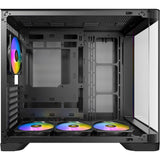 Antec C5 Curve Argb Midi-Tower-Gehäuse (schwarz | 2x USB-A | 1x USB-C | gehärtetes Glas)