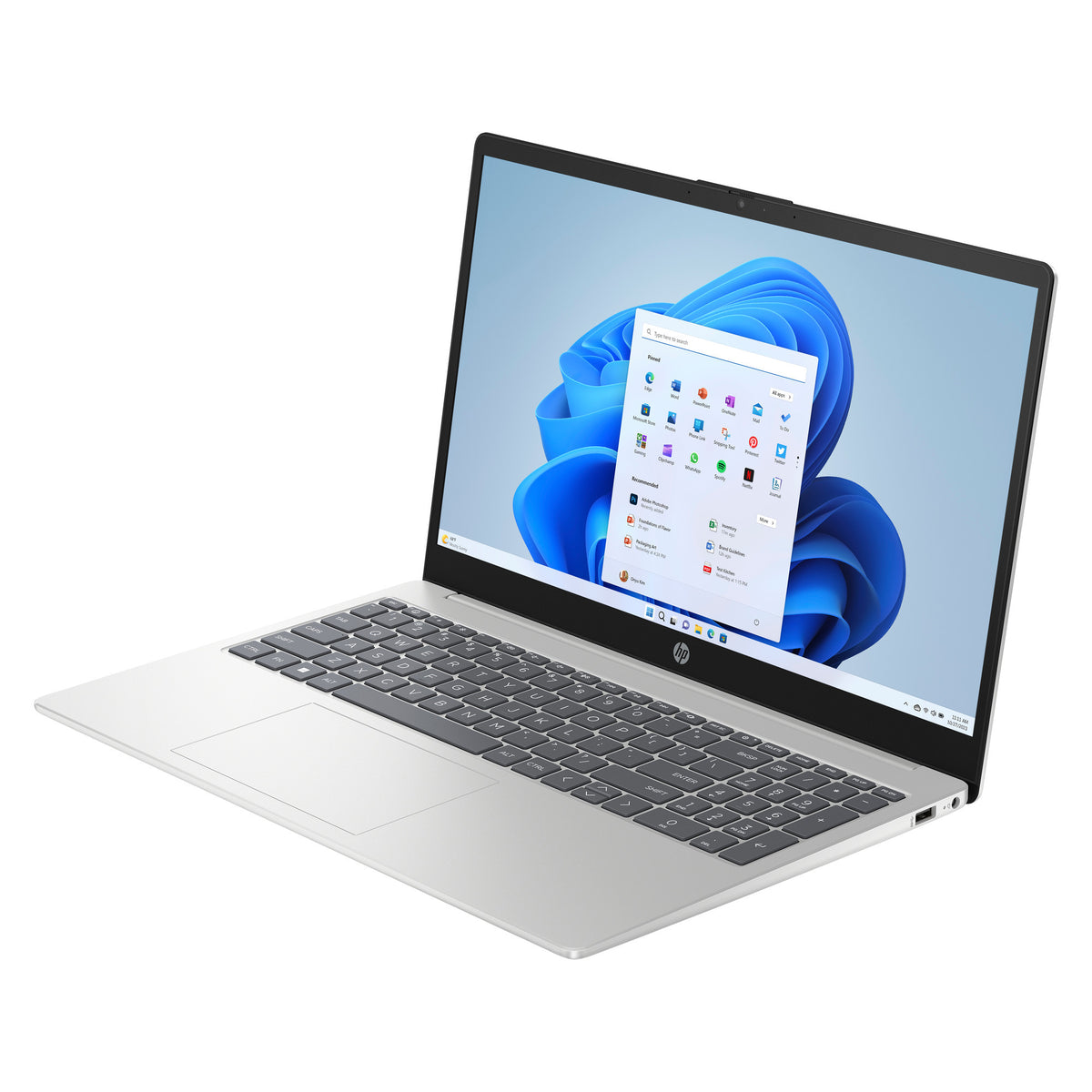 Hp 15-fd1252ndx 15.6 laptop (zilver | core 5 120u | intel graphics | 8 gb | 512 gb ssd)