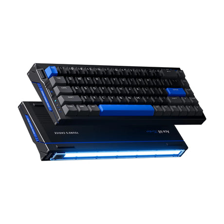 Mchose Ace 68 Turbo Vollaluminium-E-Sports-Hall-Effekt-Tastatur (Schwarz, US-Layout (QWERTY), Mount Tai GT HE, 65 %, 16K, RGB, Hot Swap, USB-C, Hall-Effekt-Sensor)