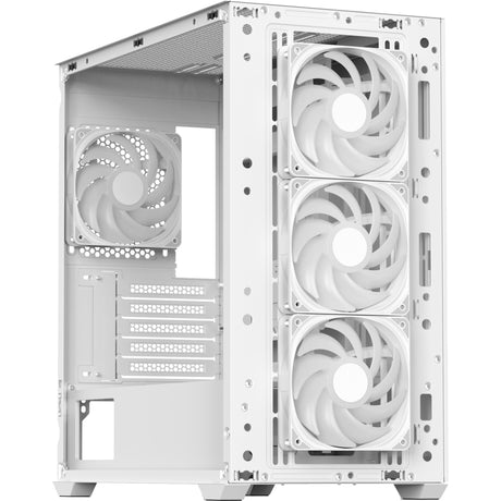 Aerocool b301a Mini-Tower-Gehäuse (weiß | 1x USB-A | 1x USB-C | RGB)
