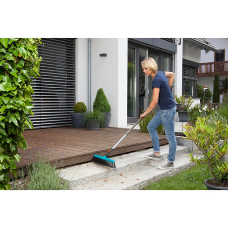 Gardena combisystem Straßenbesen mit Schaber (türkisschwarz, 3622-20)