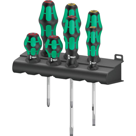 Wera 300 7 Mix 1 Schraubendreher-Set, 7-teilig (schwarz grün)