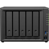 Synology diskstation ds1525neo+ nas (zwart, 2x lan, usb)