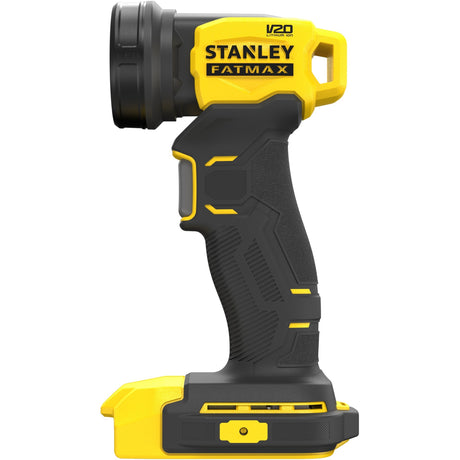 Stanley Fatmax V20 18V LED-Lampe mit drehbarem Kopf-Arbeitslampe (gelb schwarz, Akku und Ladegerät nicht im Lieferumfang enthalten)