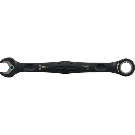 Wera 6000 Joker Black Edition 11 Set 1 Ringmaul-Ratschenschlüsselsatz, 11-teiliger Schraubenschlüssel (schwarz)