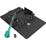 Wera 8100 SB 13 Zyklop Comfort Ratschenset Werkzeugset (schwarz grün, Schaltklinke, 3 8 Antrieb, zöllig, 11-teilig)