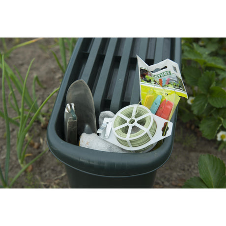 Naturgartenbank 2-in-15 65.5x25x34 cm Grün