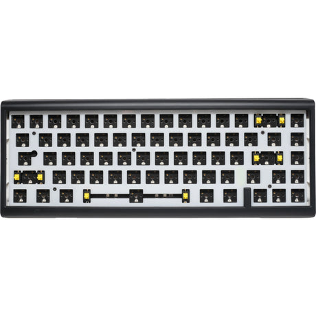 Ducky Projectd Tinker 65 mit QMK über mechanische RGB-Tastatur (Schwarz, US-Layout (QWERTY), 65 %, Barebone, RGB-LEDs, Hot-Swap-fähig, Dichtungsmontage)