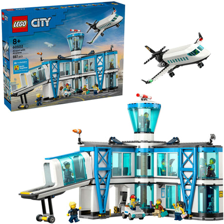 Lego City – Flughafen mit Flugzeugbauspielzeug (60502)