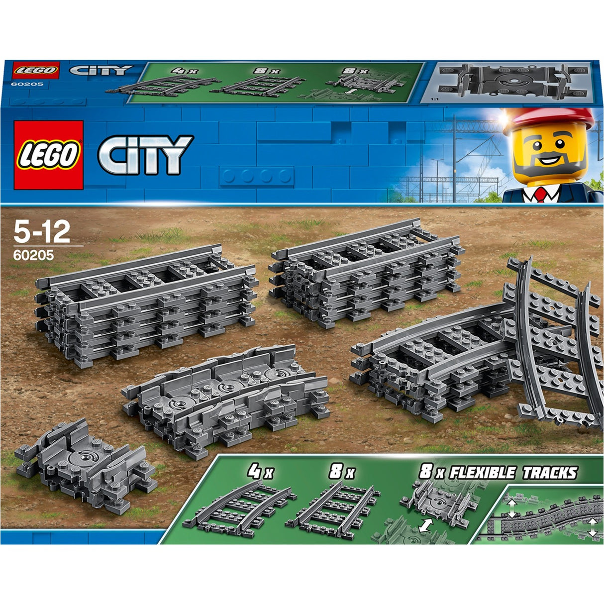 Lego City 60205 Zugschiene