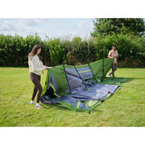 Coleman fastpitch victoria falls 4 blackout tent – 4 persoons tent - snel opzetten dankzij fastpitch – blackout bedroom technology - groen