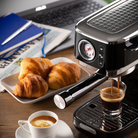 Ariete Moderna Espresso Slim 1381 12 Espressomaschine (schwarz)