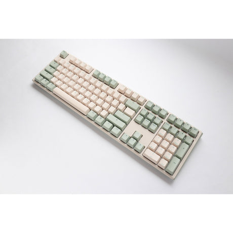 Ducky One 3 Matcha, Tastatur (cremegrün, US-Layout, Cherry MX Brown, PBT Double Shot, Hot Swap)