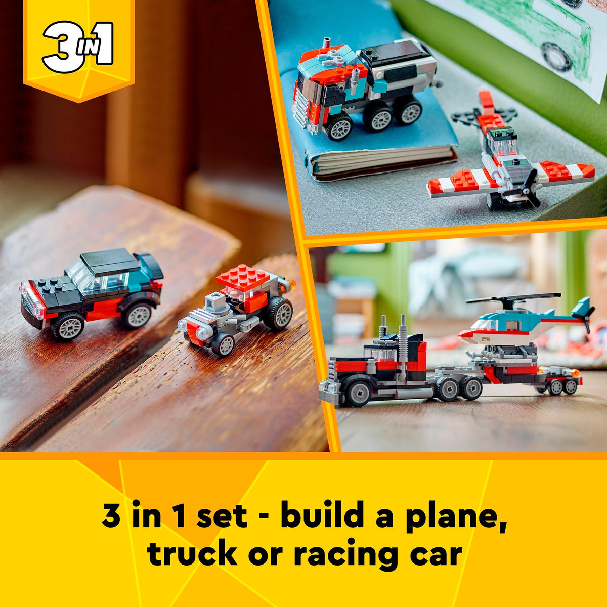 Lego Creator 3in1 LKW mit Hubschrauber – 31146
