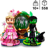 Lego 75682 böse Elphaba- und Glinda-Figuren