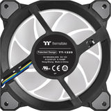 Thermaltake riing quad 14 rgb radiator fan tt premium edition single fan pack case fan (zwart, 140 x 140 x 25 mm)
