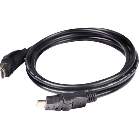 Club 3D HDMI 2.0 360° drehbares Kabel (schwarz, 2 Meter, 4K 60Hz)