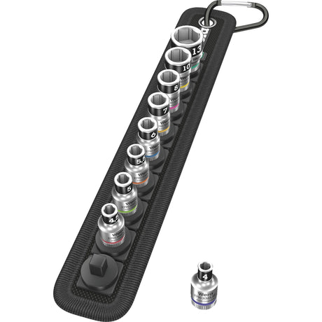 Wera Belt A 1 Zyklop Steckschlüsselsatz Steckschlüssel (schwarz, 10-teilig, mit Haltefunktion, mit 1 4 -Antrieb)