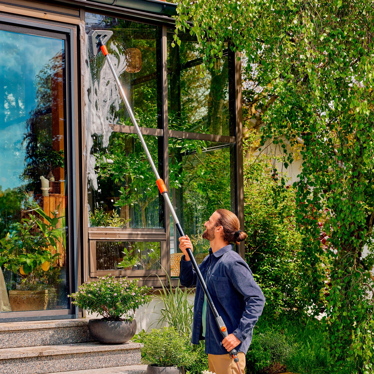 Gardena Cleansystem Teleskopstahl m XL für Verde