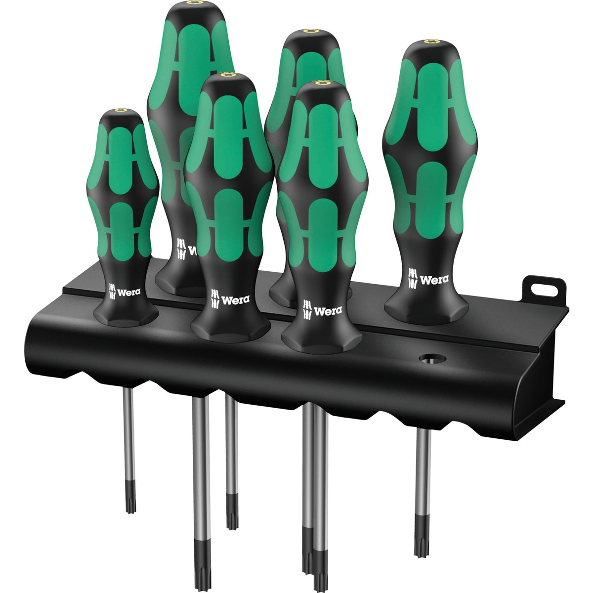 Wera 367 6 Schraubendreher-Set Kraftform Plus (schwarz grün, 6-teilig)