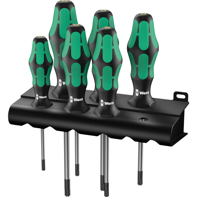 Wera 367 6 Schraubendreher-Set Kraftform Plus (schwarz grün, 6-teilig)